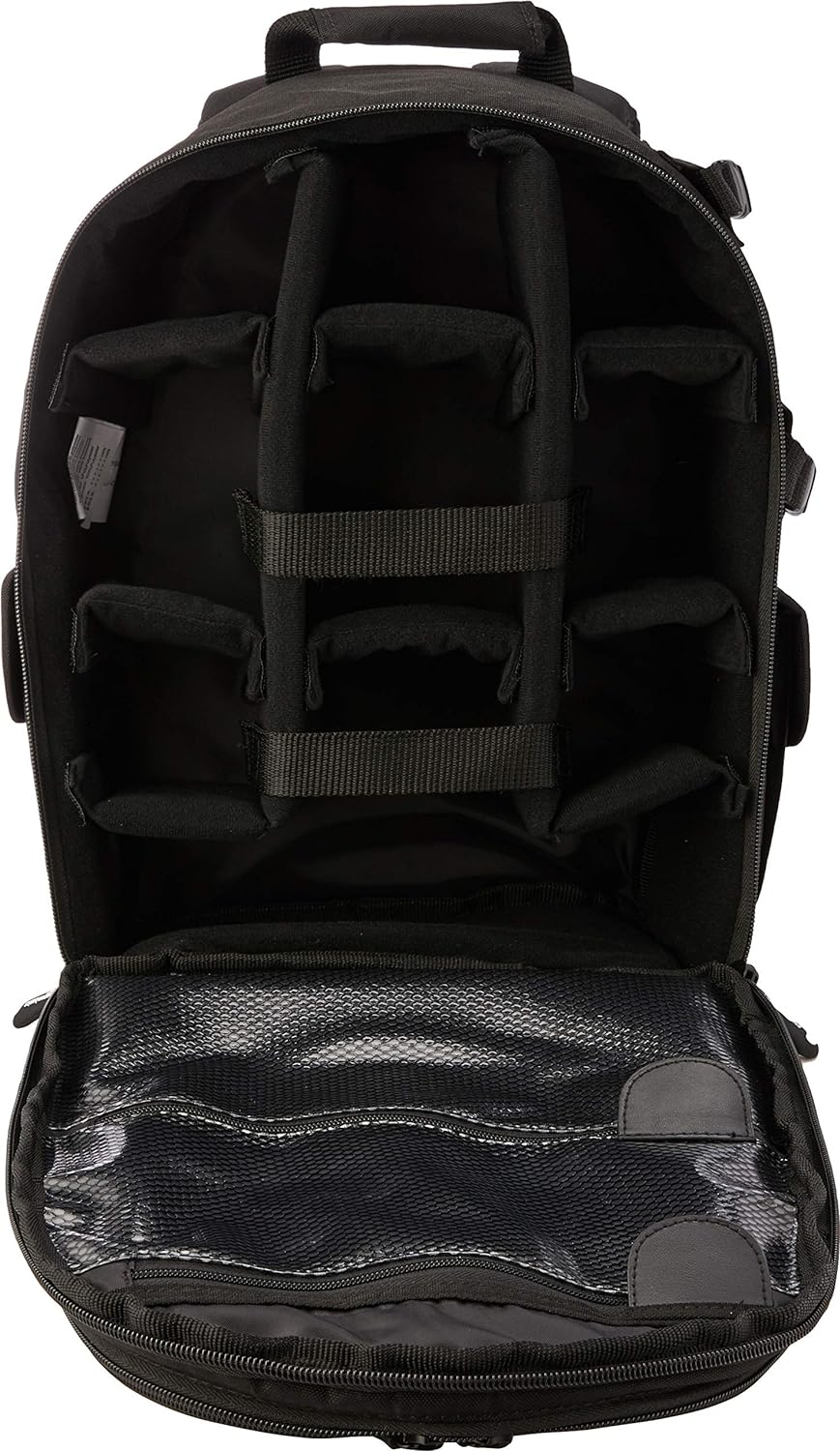 Amazon Basics Backpack for SLR Cameras and Accessories-Solid, Black