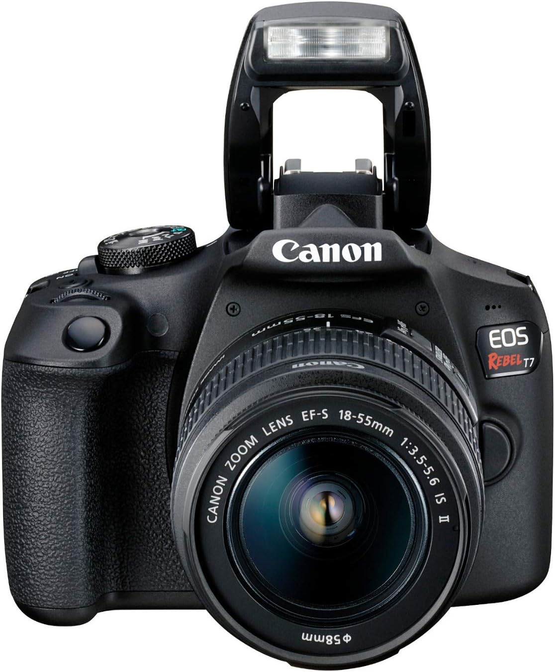 Canon EOS Rebel T7 DSLR Camera|2 Lens Kit with EF18-55mm + EF 75-300mm Lens, Black