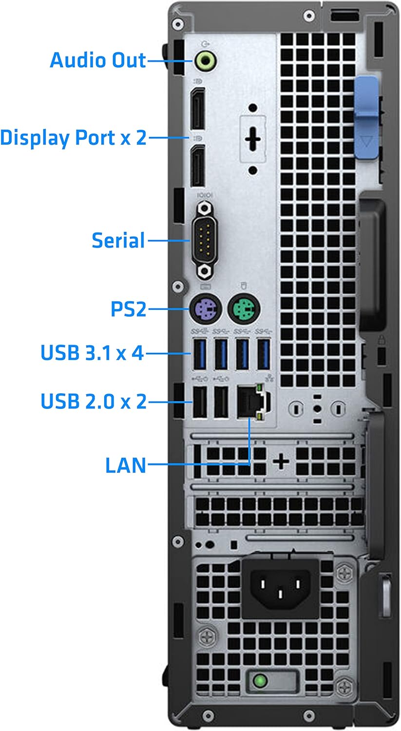 Dell OptiPlex 7090 Desktop Computer, Intel Core i9-11900K, 64GB RAM, 2TB NVMe SSD, USB C, Built-in WiFi- Bluetooth, Display Port, DVDRW, Windows 11 Pro, Black, 7000 Series SFF