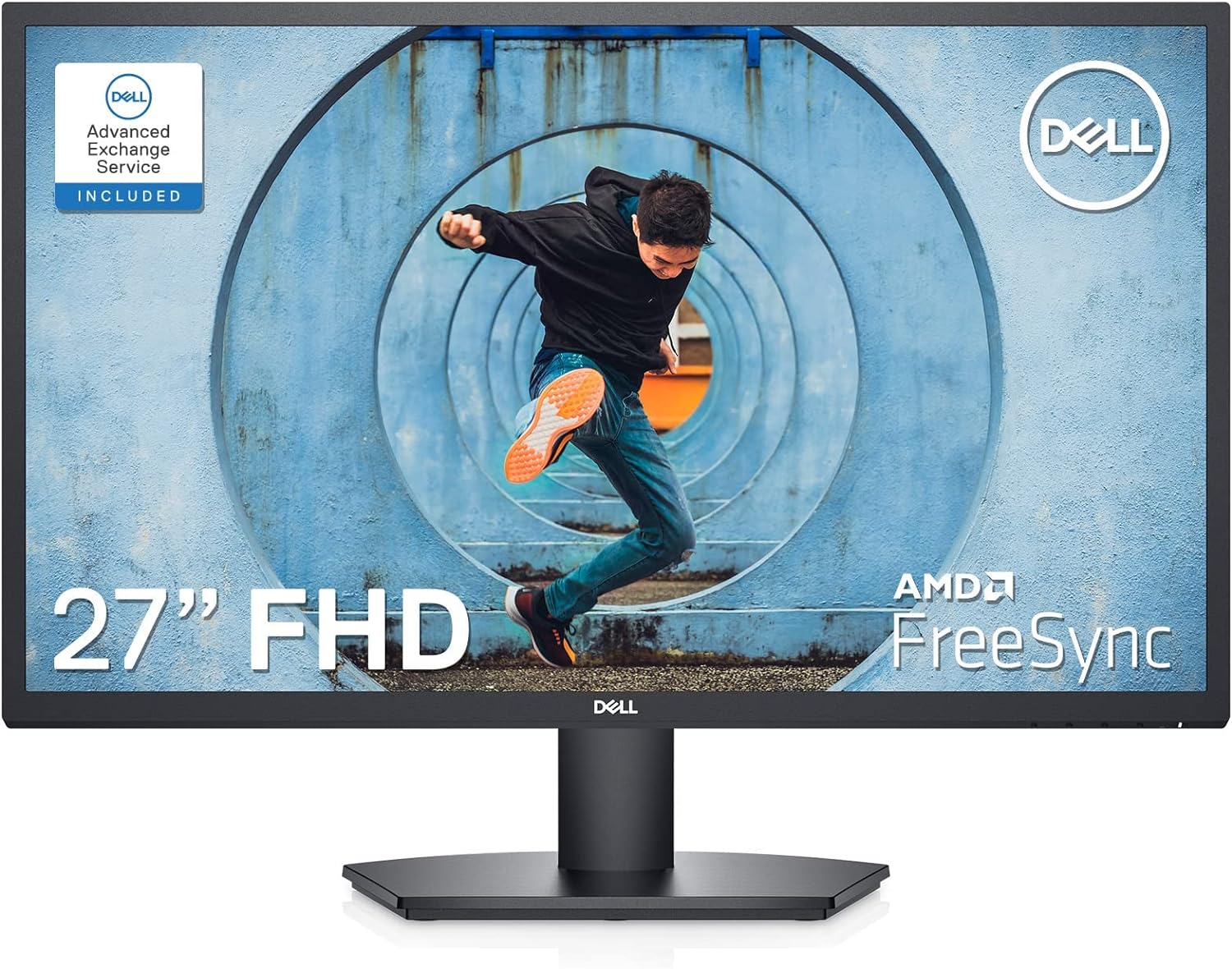 Dell SE2722HX Monitor - 27 inch FHD (1920 x 1080) 16:9 Ratio with Comfortview (TUV-Certified), 75Hz Refresh Rate, 16.7 Million Colors, Anti-Glare Screen with 3H Hardness - Black