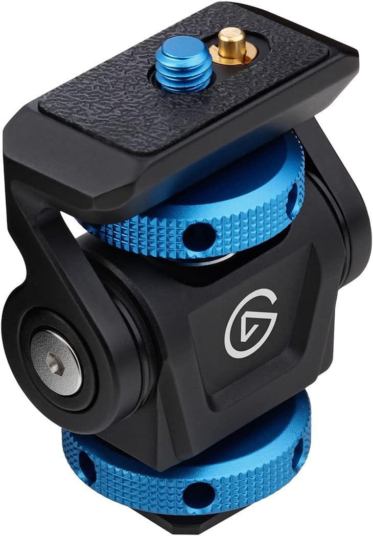 Elgato Cold Shoe – Adjustable ¼ inch Thread Mount for Lights, Off-Camera Flash, Microphones, Compatible with Key Light Mini, Light Stands, tripods, Perfect for Photo and Video Studio Production