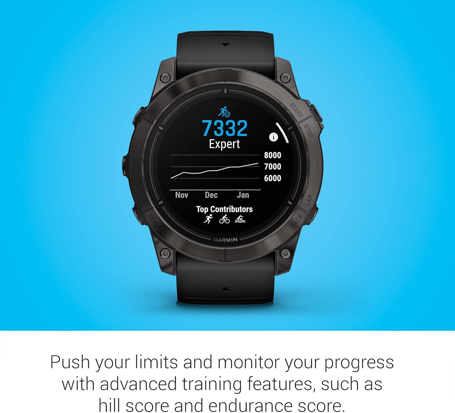 Garmin epix Pro (Gen 2), 51mm, High Performance Smartwatch, Advanced Training Technology, Built-in Flashlight, Black