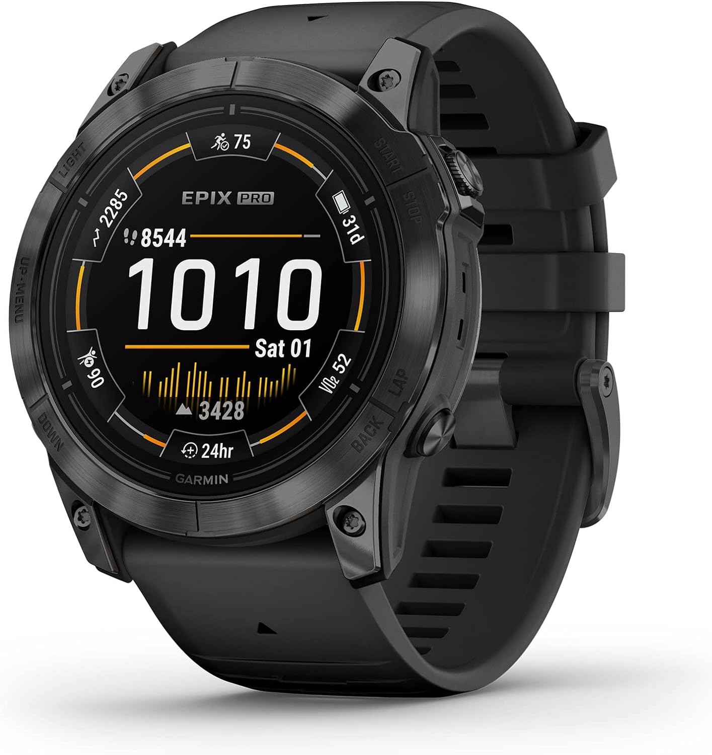 Garmin epix Pro (Gen 2), 51mm, High Performance Smartwatch, Advanced Training Technology, Built-in Flashlight, Black