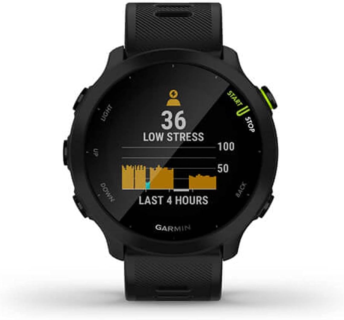 Garmin Forerunner 55, GPS Running Watch with Daily Suggested Workouts, Up to 2 weeks of Battery Life, Aqua