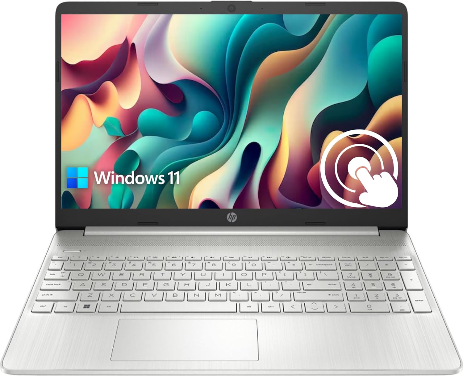 HP Newest Pavilion 15.6 HD Touchscreen Anti-Glare Laptop, 16GB RAM, 1TB SSD Storage, Intel Core Processor up to 4.1GHz, Up to 11 Hours Long Battery Life, Type-C, HDMI, Windows 11 Home, Silver