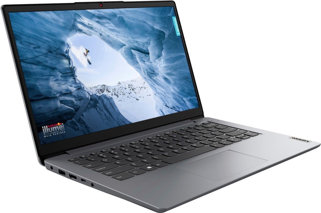 IdeaPad 1 14 Laptop, 14.0 HD Display, Intel Celeron N4020, 4GB RAM, 64GB Storage, Intel UHD Graphics 600, Win 11 in S Mode, Cloud Grey