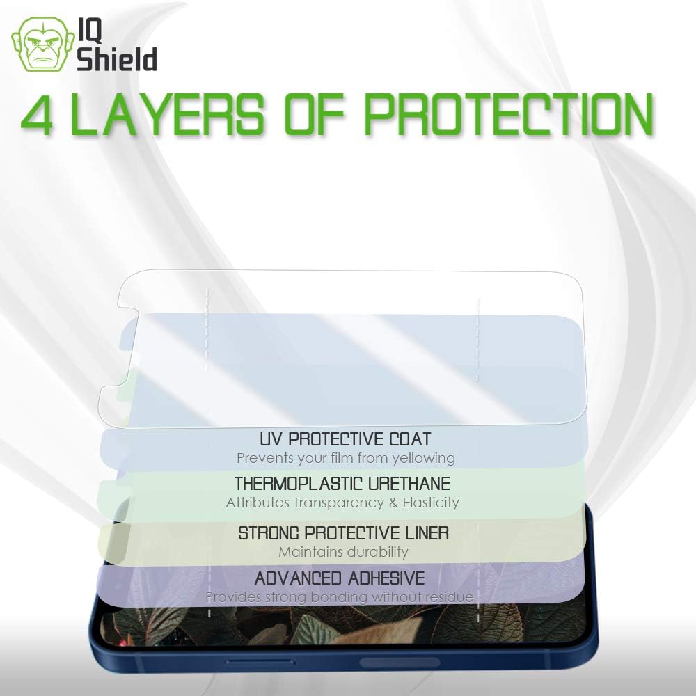 IQShield Screen Protector Compatible with Apple Watch Series 6 (40mm)(6-Pack) Anti-Bubble Clear TPU Film