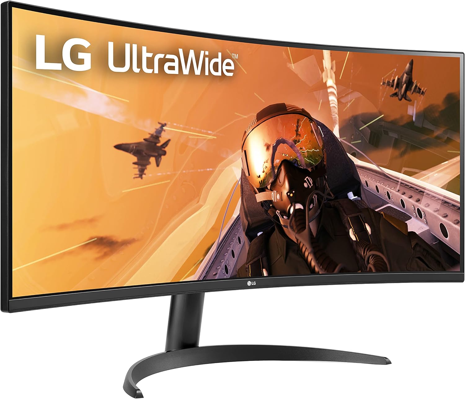 LG 34WP60C-B 34-Inch 21:9 Curved UltraWide QHD (3440x1440) VA Display with sRGB 99% Color Gamut and HDR 10, AMD FreeSync Premium and 3-Side Virtually Borderless Screen Curved QHD Tilt,Black