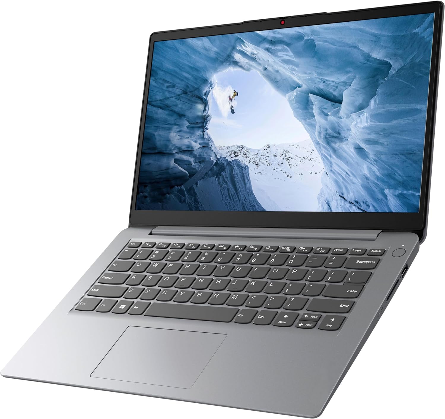 NewLenovo Ideapad 1 Thin Light Laptop, 14.0 HD Display, Celeron N4020(up to 2.80 GHz), 4GB RAM 128GB eMMC, WiFi 6, Webcam, 10Hr Battery, Windows 11 S, Cloud Grey Ommotech Supported