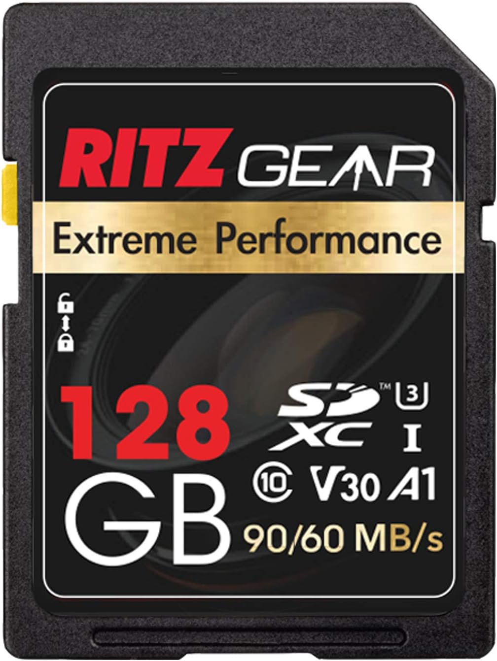 Ritz Gear 256GB High-Speed SDXC UHS-I SD Card, C10, U3, V30, Full-HD  4K Memory Card