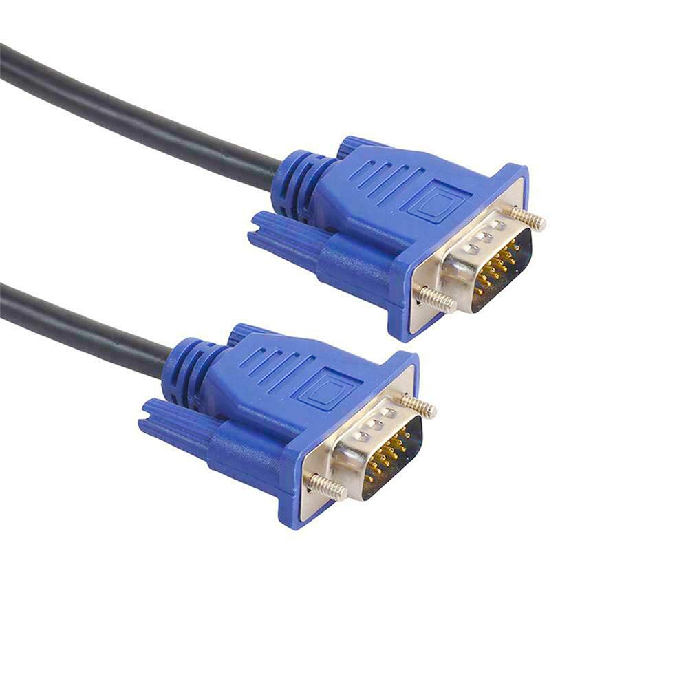 VGA to VGA Cable, 1.5m/5 Feet VGA Male to Male Video Extension Cable VGA Adapter for Computer PC to Monitor Screen Projector with VGA Socket Port