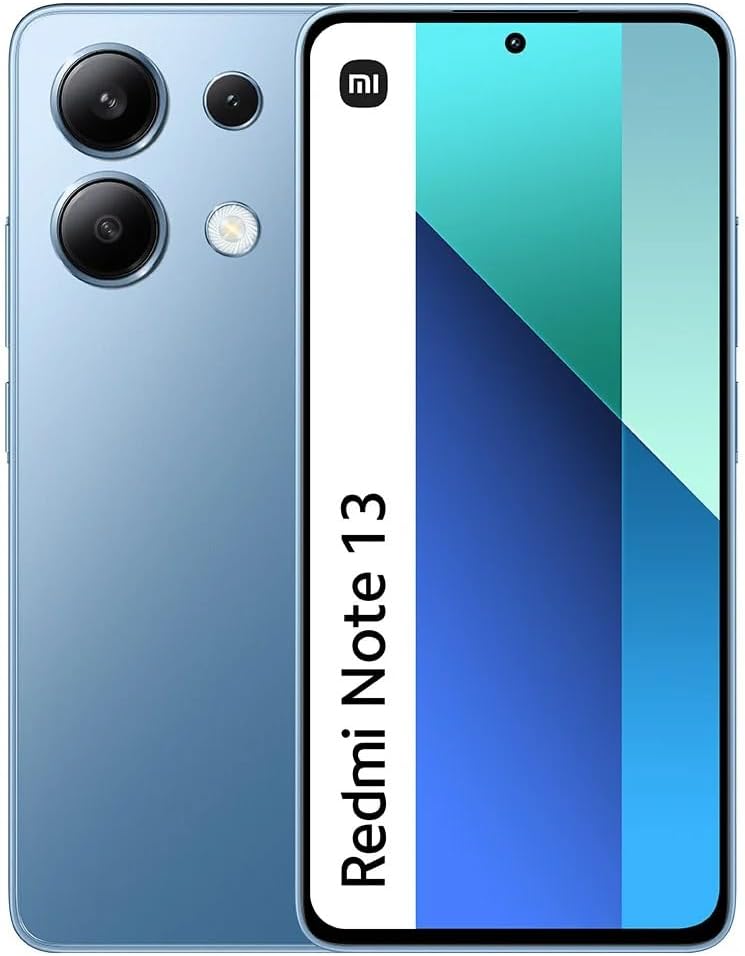 Xiaomi Redmi Note 13 4G LTE (256GB + 8GB) 6.67 108MP Triple (Tmobile Mint Tello Global) Global Bands Unlocked + (Fast Car Dual Charger Bundle) (Ice Blue Global ROM)