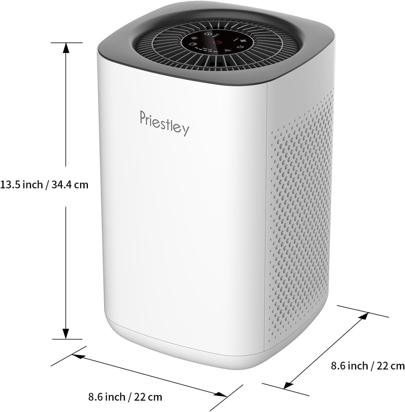 Air Purifiers for Home Large Room up to 1100 Ft², Smart WiFi Control, Removes 99.97% of Particles with H13 True HEPA Filter for 3-Stage Filtration, Air Cleaner for Allergies, Pets, Smoke