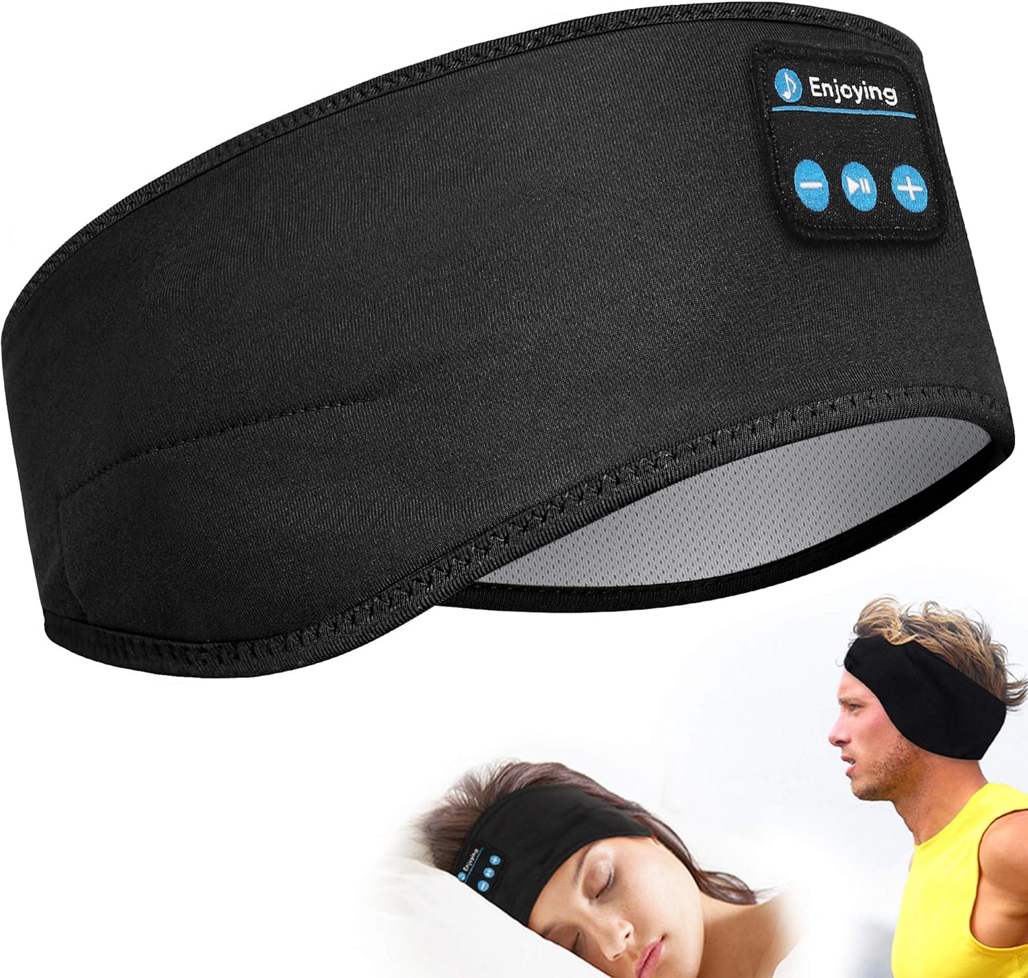 Bluetooth Sports Headband Headphones by Lavince - Ultra-Thin HD Stereo for Workout, Travel, Meditation