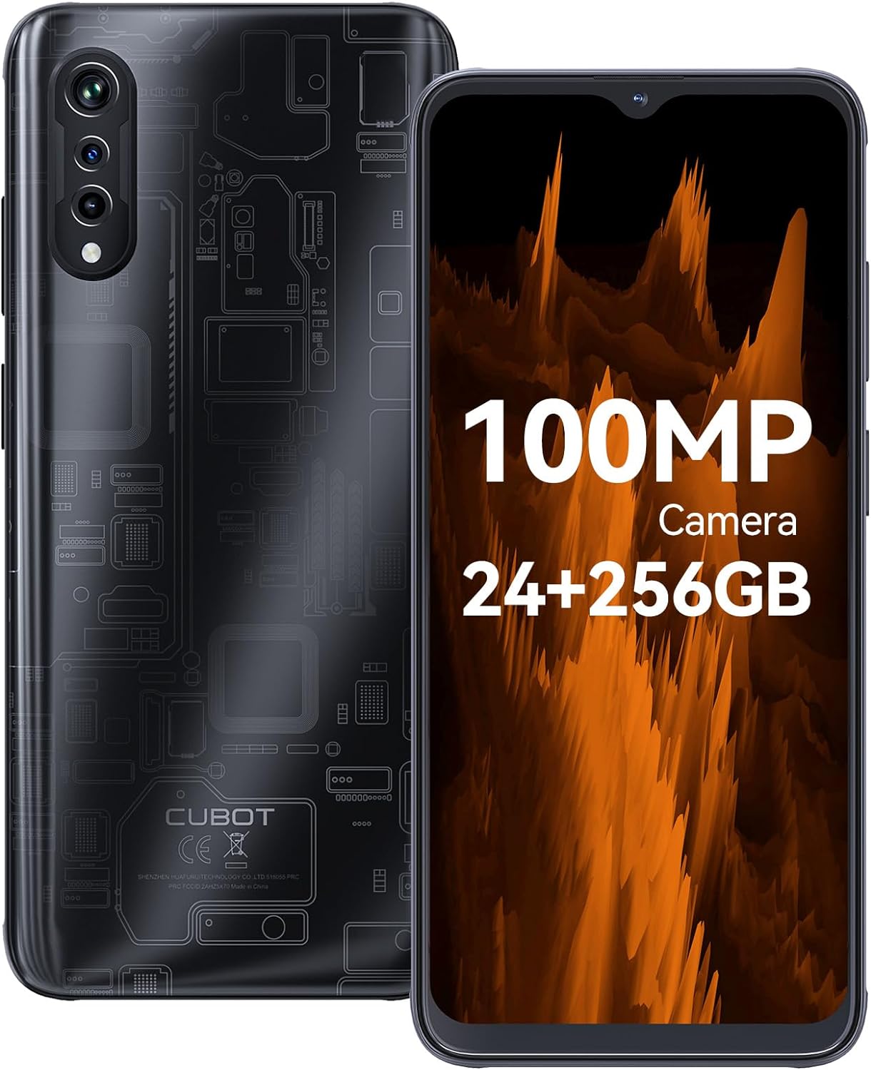 CUBOT X70 Cell Phone 2023 Unlocked Phones(24G+256G),Android 13 Phone,100MP+32MP Camera,120Hz 6.58 HD Smartphone,Octa-core 6nm Processor, 5200mAh Battery Mobile Phones,Dual SIM/NFC/Fingerprint