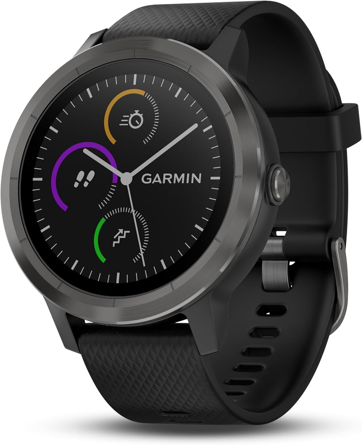 Garmin 010-01769-21 Vivoactive 3, GPS Smartwatch with Contactless Payments and Built-in Sports Apps, White/Silver