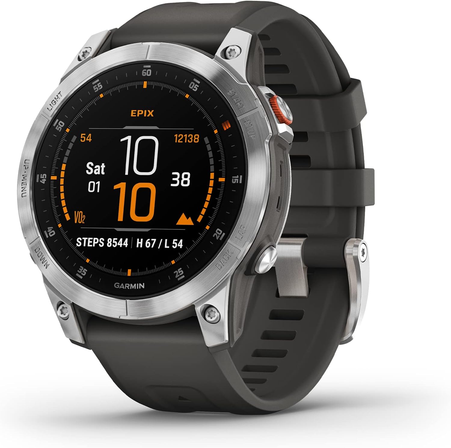 Garmin epix Gen 2, Premium active smartwatch, touchscreen AMOLED display, Adventure Watch with Advanced Features, Slate Steel