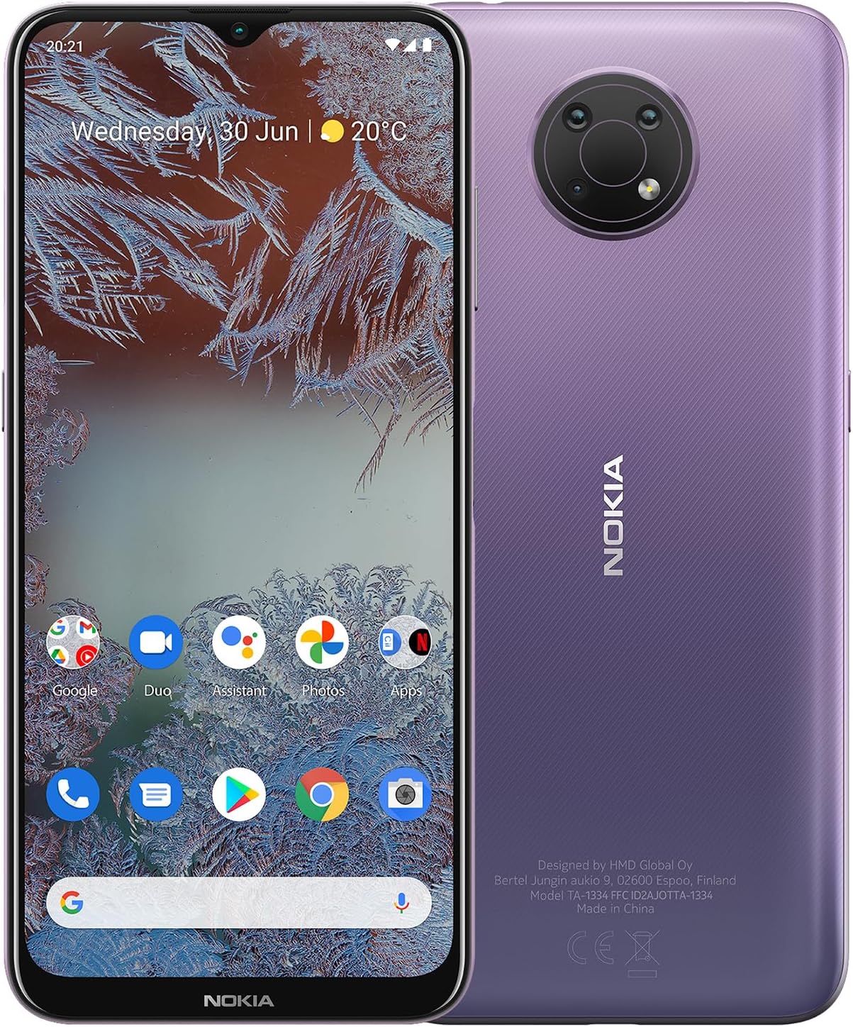 Nokia G10 | Android 11 | Unlocked GSM Smartphone | 3-Day Battery | 3GB RAM | 64GB Storage | 6.52-Inch Screen | 13MP Triple Camera | Dusk | Not Compatible with Verizon or ATT