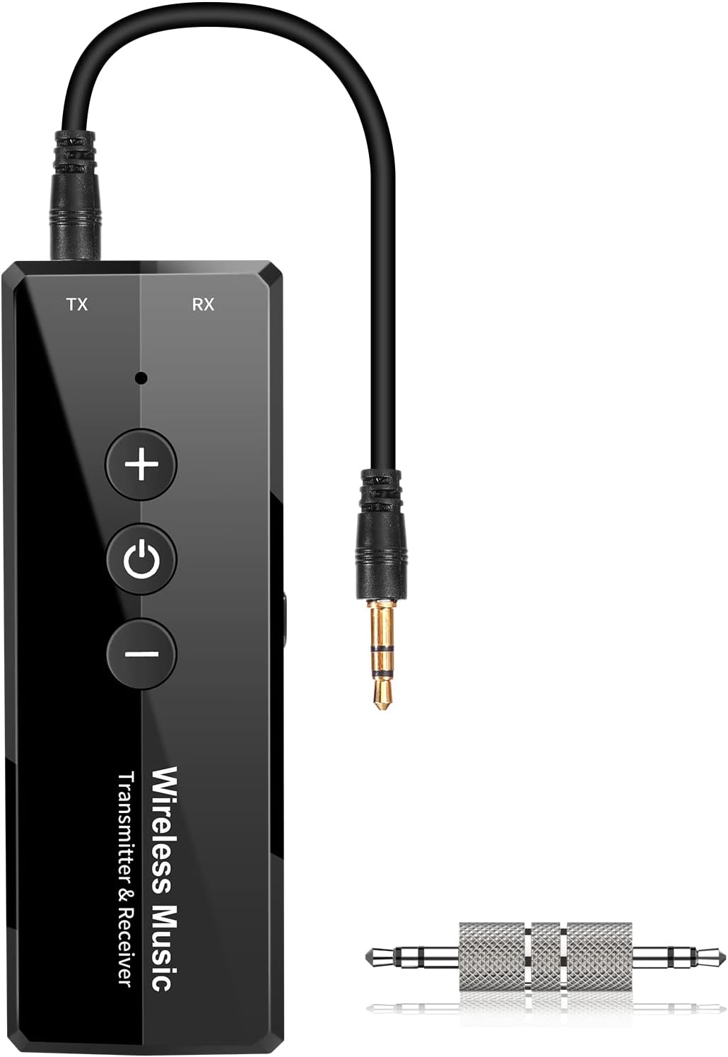 Upgraded Bluetooth 5.3 Transmitter 3-in-1, Portable Wireless Rechargeable Transceiver Adapter for TV PC, Stereo Audio Receiver for Car Speaker System